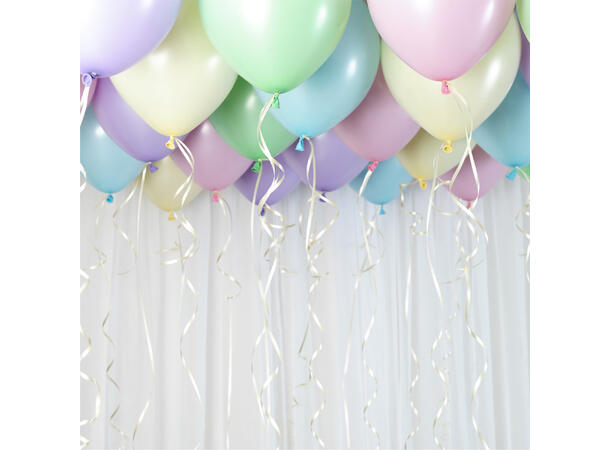 Ballongdekorkit - Pastel 1 Ballongdekorasjon av gummiballonger 