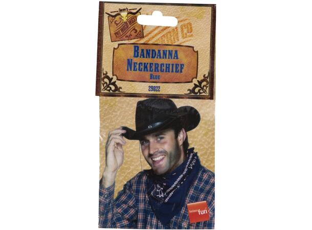Cowboy bandana - Blå 1 bandana 