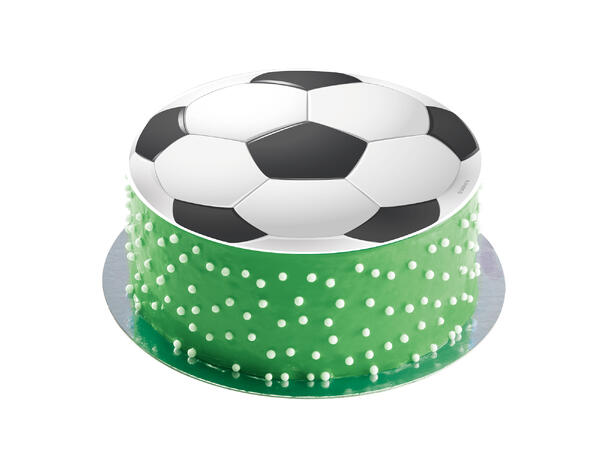 Fotball 1 Spiselig kakeskilt - sukkerfri - 20cm 