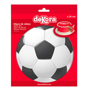 Fotball 1 Spiselig kakeskilt - sukkerfri - 20cm