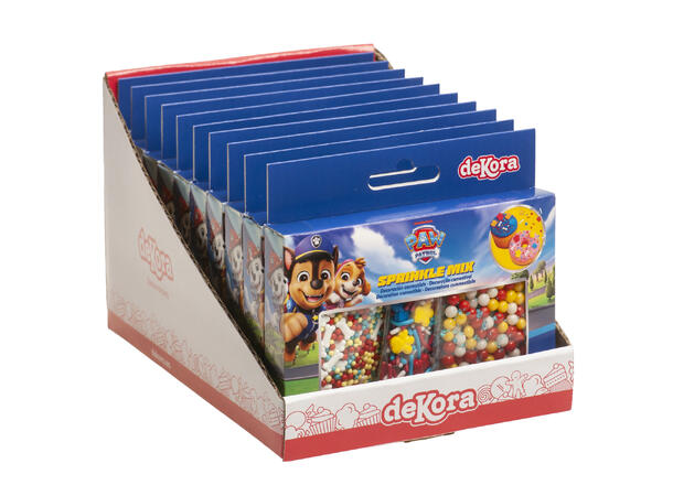 Kakestrøssel - Paw Patrol - 3 varianter 1 Pakke med 3 poser kakepynt - 70g 