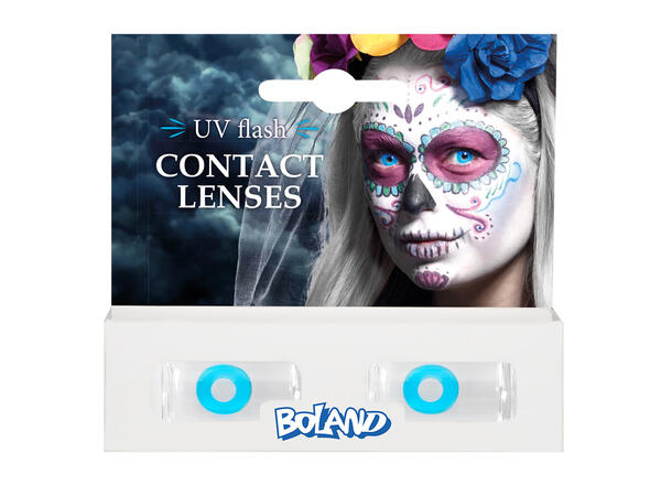 Kontaktlinser - UV-lys blå 1-måneds kontaktlinser 