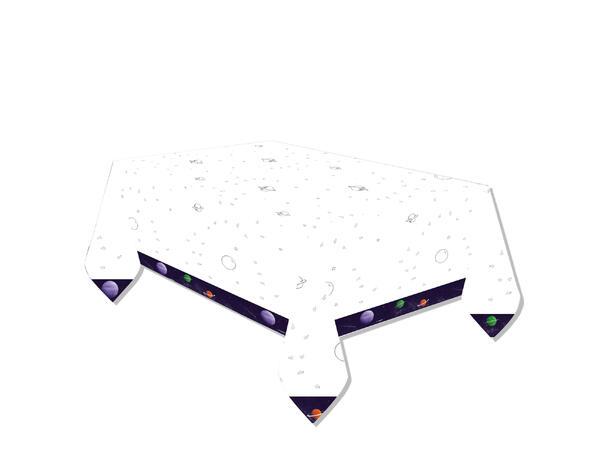 Space Party 1 Bordduk i papir - 120x180cm 