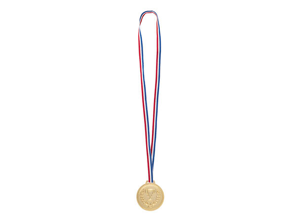 Vinnermedaljer - Gull, sølv, bronse 3 Medaljer i plast med snor - 6cm 