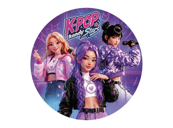 K-Pop 1 Spiselig kakeskilt - 20cm 