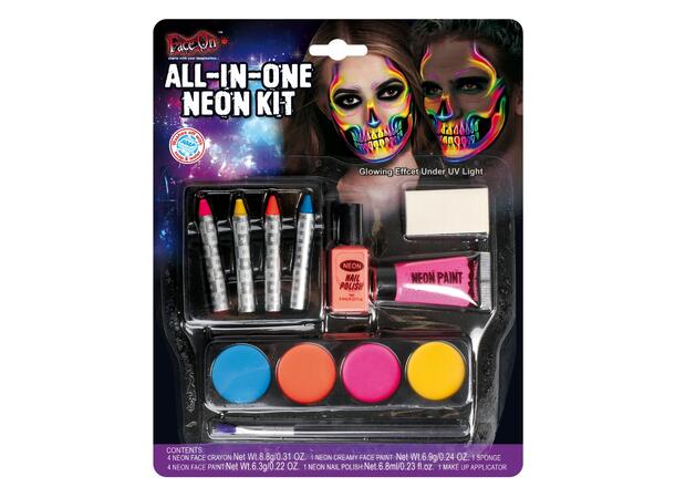 Ansiktsmaling neon Ansiktsmaling neon kit 