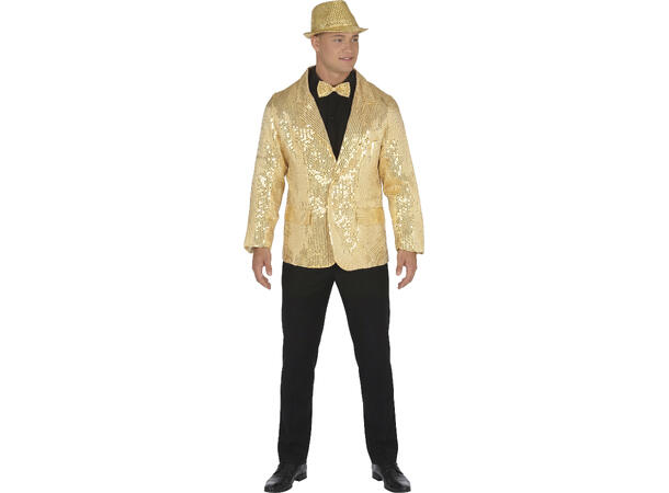 Dressjakke - Gull m/paljetter 1 Jakke til herre - Str 54-56 (XL) 